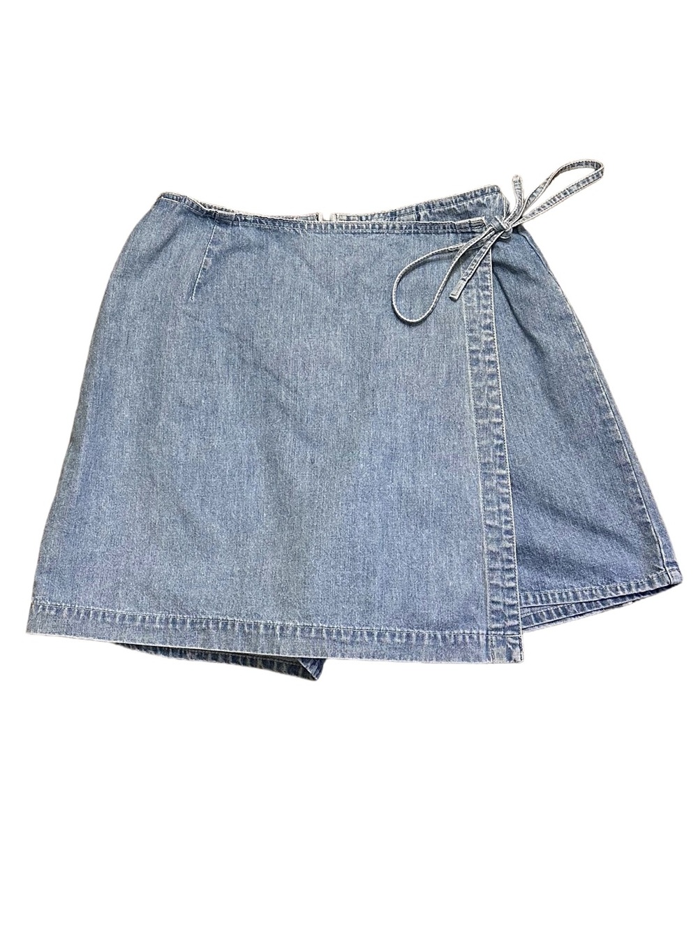 Vintage 90s Limited Jeans Denim Wrap Skort